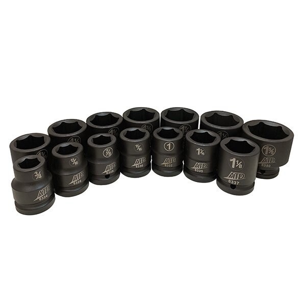 Atd Tools ATD 14-Piece 3/4-Inch Drive 6 Point SAE Standard Impact Set 63114 - main